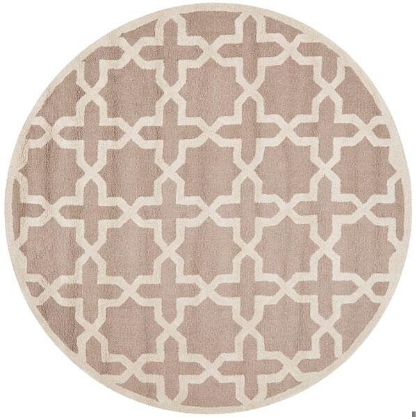 Safavieh 4 x 6 ft. Small Rectangle Transitional Cambridge- Beige and Ivory Hand Tufted Rug - CAM125J-4