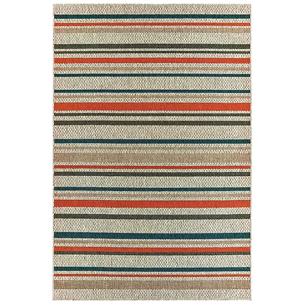 Oriental Weavers 6 ft. 7 in. x 9 ft. 2 in. Latitude Rectangular Area Rug Grey - L602W3200280ST