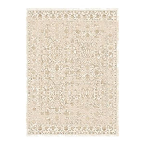 Auric 3564-0020-BONE Colosseo Area Rug, Bone - 3 ft. 3 in. x 4 ft. 11 in. - AU2643472