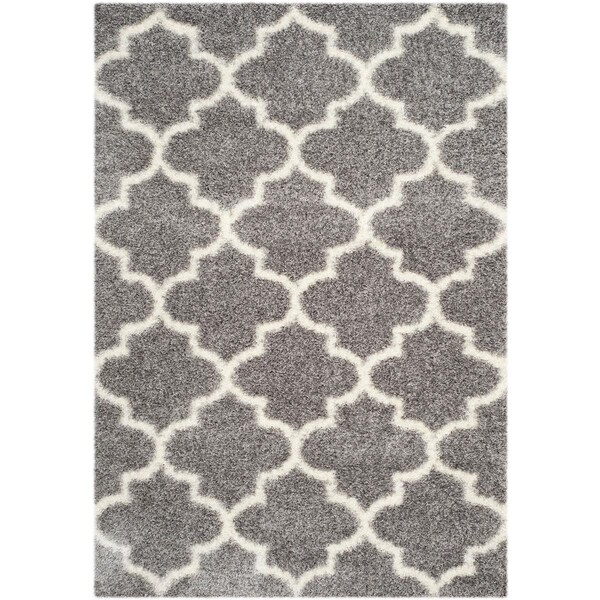 Safavieh Montreal Shag Medium Rectangle Rug, Grey and Ivory - 4 x 6 ft. - SGM832D-4