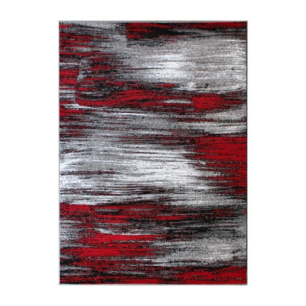 Flash Furniture Red 8x10 Abstract Area Rug - ACD-RGTRZ863-810-RD-GG