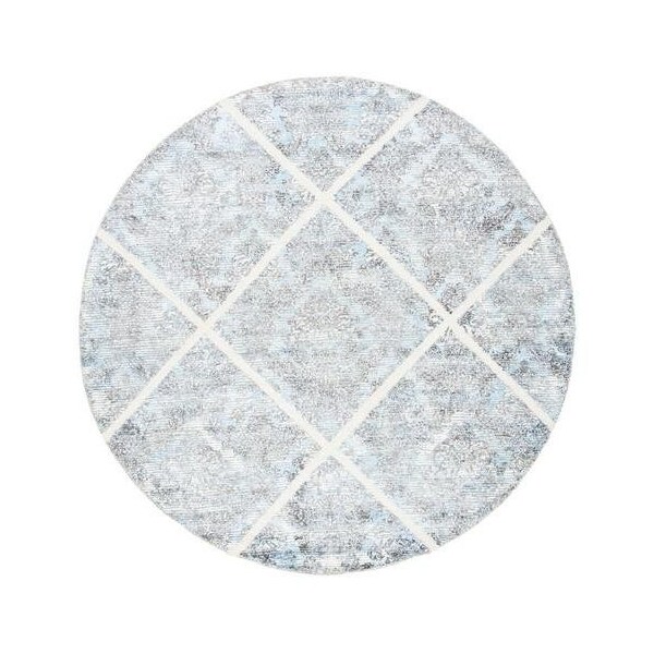 Safavieh 8 x 10 ft. Artistry 600 Contemporary Rectangle Area RugIvory & Blue - ARR667M-8