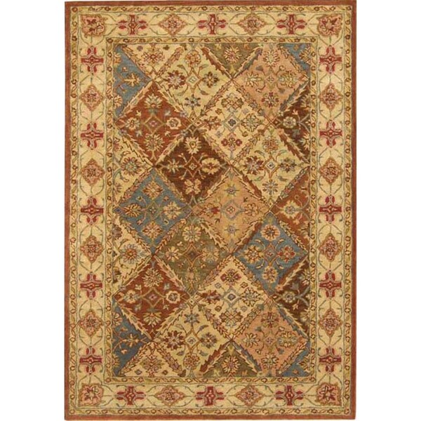 Safavieh Heritage Hand Tufted Rectangle RugBeige & Beige 8 ft.-3 in. x 11 ft. - HG316A-9