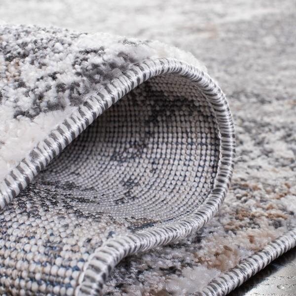 Safavieh 3 x 5 ft. Aston 700 Rectanglar Modern Contemporary Rug Light Grey & Grey - ASN715F-3