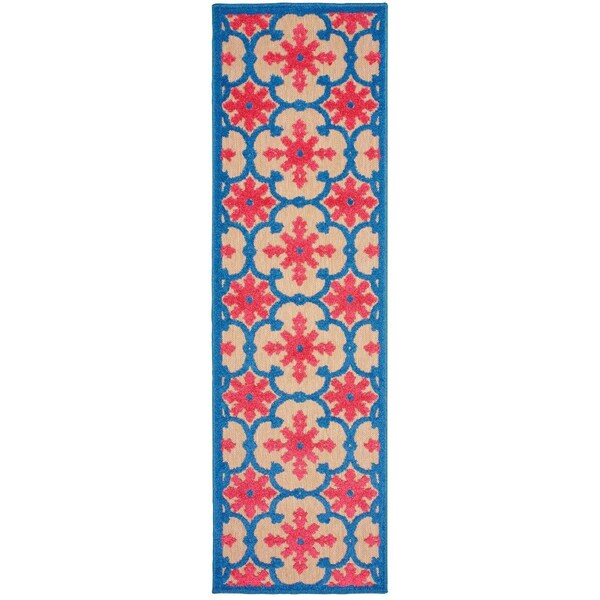Oriental Weavers Cayman 190L9 2x8 Runner - Sand/ Pink-Polypropylene - C190L9068230ST