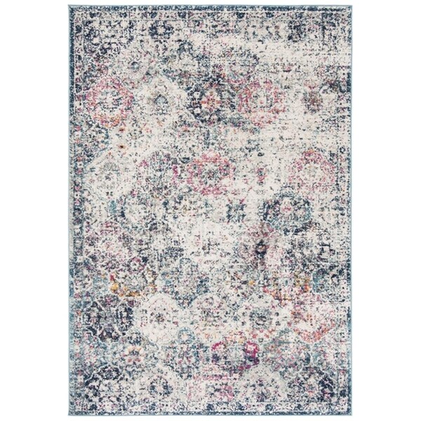 Safavieh 4 x 6 ft. Madison Rectangle Power-Loomed Rug Navy & Teal - MAD611N-4