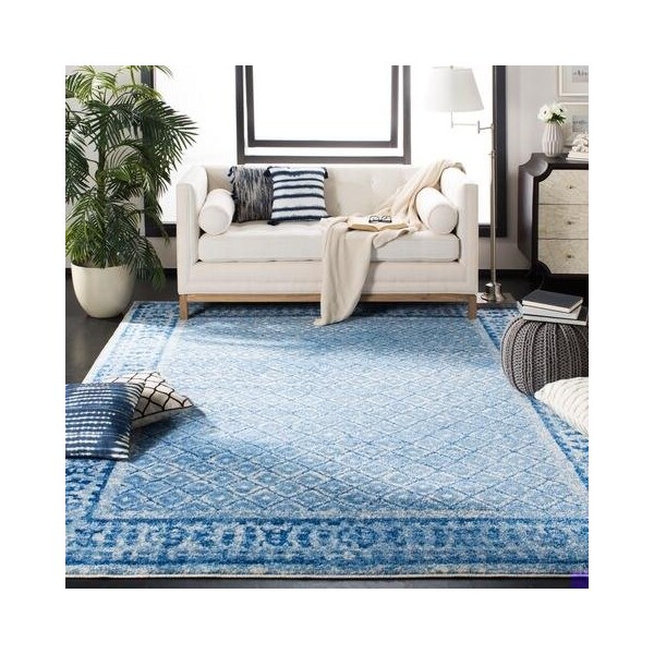 Safavieh Adirondack Square Area RugSilver & Blue 4 x 4 ft. - ADR110D-4SQ