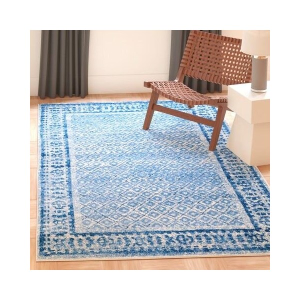 Safavieh Adirondack Square Area RugSilver & Blue 4 x 4 ft. - ADR110D-4SQ