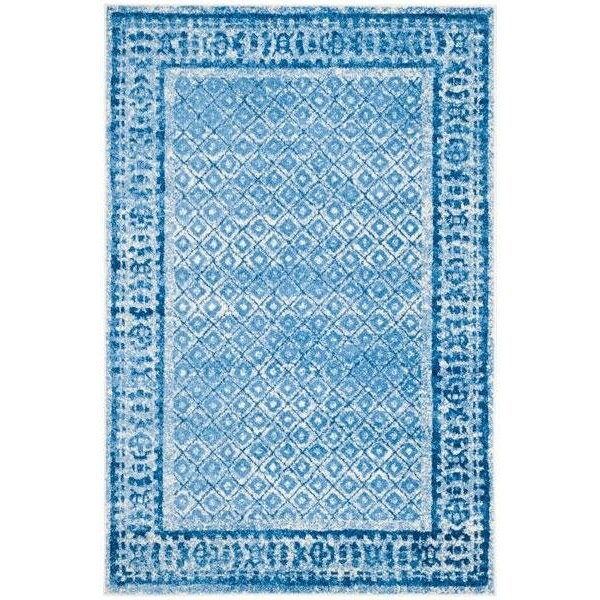 Safavieh Adirondack Square Area RugSilver & Blue 4 x 4 ft. - ADR110D-4SQ