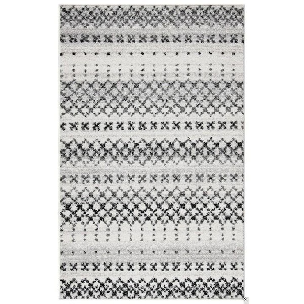Safavieh 5 ft. 1 in. x 7 ft. 6 in. Adirondack Rectangle Power-Loomed Rug Gray & Ivory - ADR220G-5