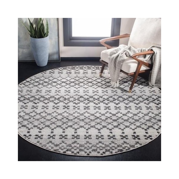 Safavieh 5 ft. 1 in. x 7 ft. 6 in. Adirondack Rectangle Power-Loomed Rug Gray & Ivory - ADR220G-5