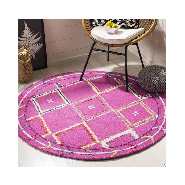 Safavieh Bellagio Hand Tufted Accent RugFuchsia & Multi Color 2 ft.-6 in. x 4 ft. - BLG563R-24