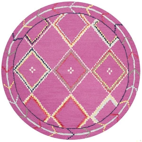 Safavieh Bellagio Hand Tufted Accent RugFuchsia & Multi Color 2 ft.-6 in. x 4 ft. - BLG563R-24
