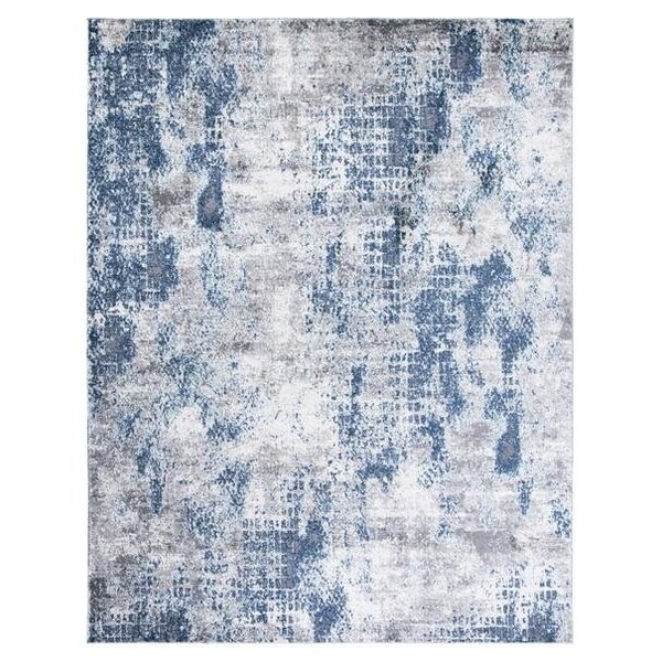 Safavieh 3 x 5 ft. Aston 700 Rectanglar Modern Contemporary Rug Navy & Grey - ASN704N-3