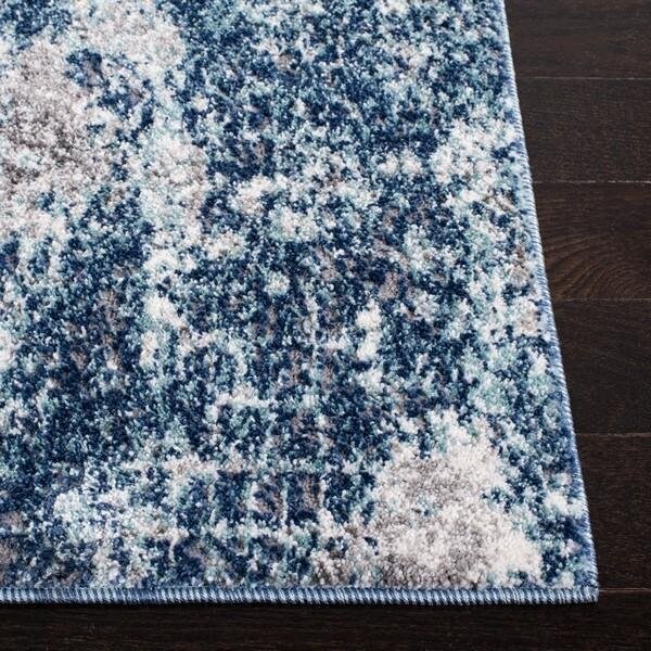 Safavieh 3 x 5 ft. Aston 700 Rectanglar Modern Contemporary Rug Navy & Grey - ASN704N-3
