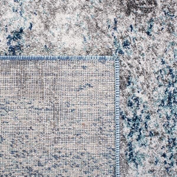 Safavieh 3 x 5 ft. Aston 700 Rectanglar Modern Contemporary Rug Navy & Grey - ASN704N-3