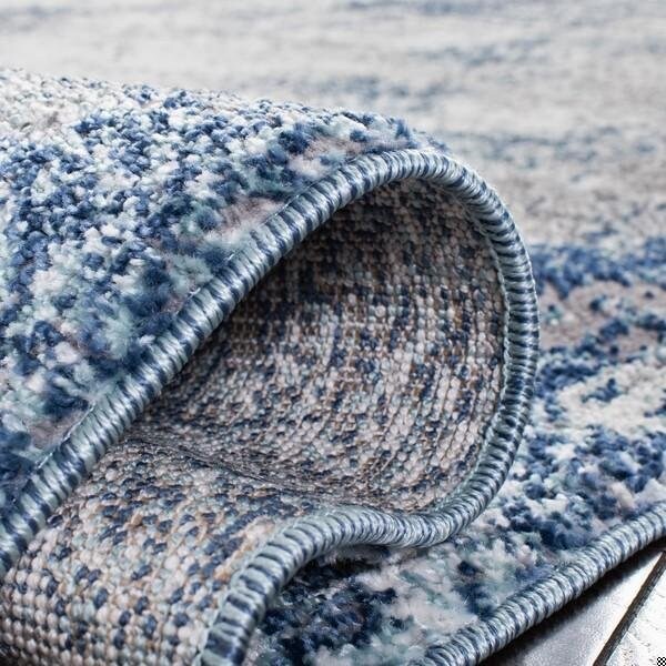 Safavieh 3 x 5 ft. Aston 700 Rectanglar Modern Contemporary Rug Navy & Grey - ASN704N-3