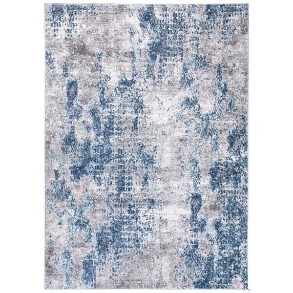 Safavieh 3 x 5 ft. Aston 700 Rectanglar Modern Contemporary Rug Navy & Grey - ASN704N-3