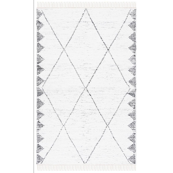 Safavieh 6 x 9 ft. Casablanca Hand Woven Rectangle Area Rug Ivory & Black - CSB462A-6
