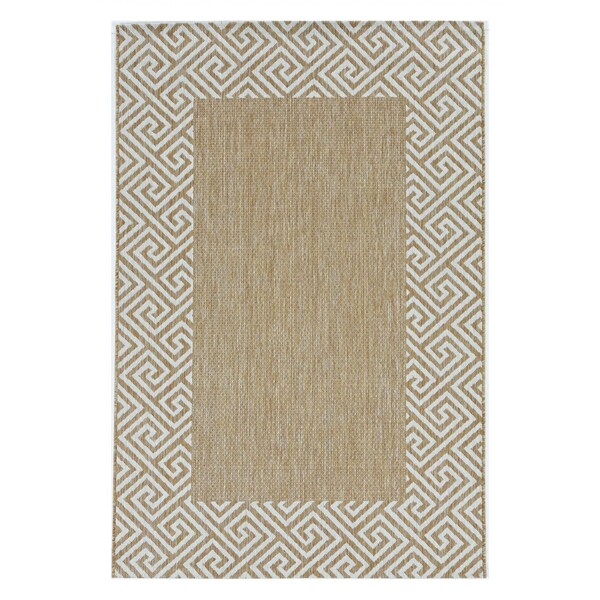 Homeroots 39 x 59 in. Natural Polypropylene Rug - 375243
