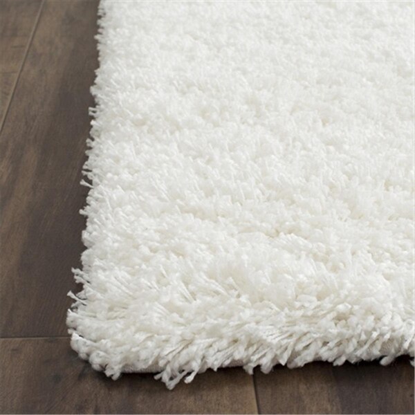 Safavieh 2 ft. 3 in. x 11 ft. Runner White California Shag Rug - SG151-1010-211