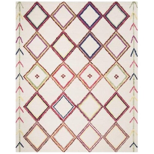 Safavieh Bellagio Hand Tufted Rectangle RugIvory & Multi Color 8 x 10 ft. - BLG563A-8