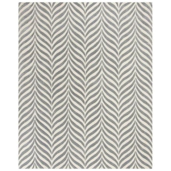 Safavieh 5 x 5 ft. Bella Hand Tufted Square Area RugIvory & Grey - BEL135B-5SQ