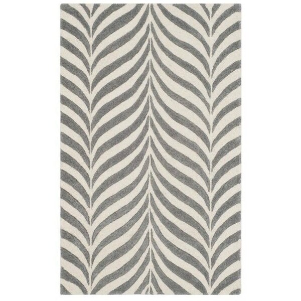 Safavieh 5 x 5 ft. Bella Hand Tufted Square Area RugIvory & Grey - BEL135B-5SQ