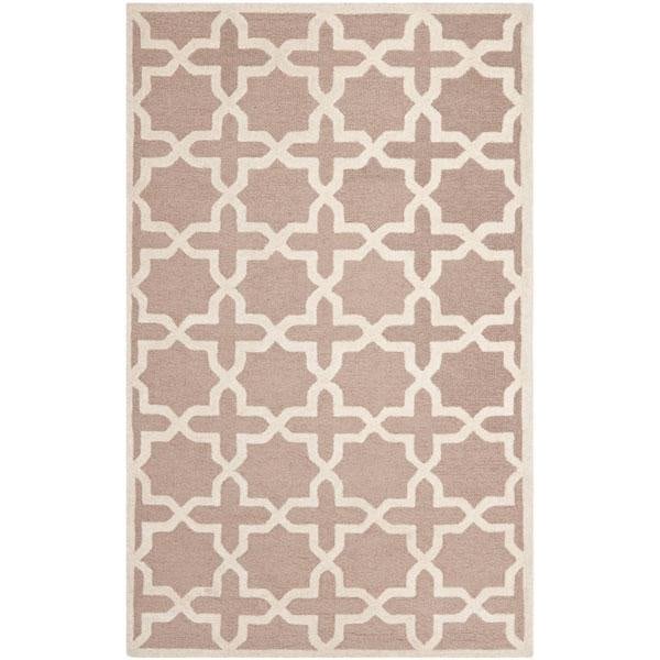 Safavieh 2 x 3 ft. Rectangle Transitional Cambridge- Beige and Ivory Hand Tufted Rug - CAM125J-2