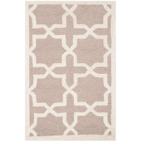 Safavieh 2 x 3 ft. Rectangle Transitional Cambridge- Beige and Ivory Hand Tufted Rug - CAM125J-2