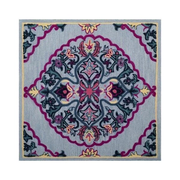 Safavieh Bellagio Hand Tufted Small Rectangle Area RugBlue & Multicolor 3 x 5 ft. - BLG605G-3