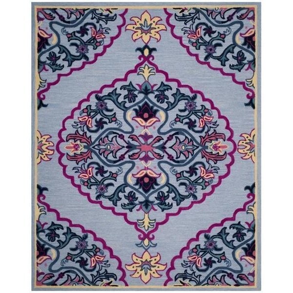 Safavieh Bellagio Hand Tufted Small Rectangle Area RugBlue & Multicolor 3 x 5 ft. - BLG605G-3