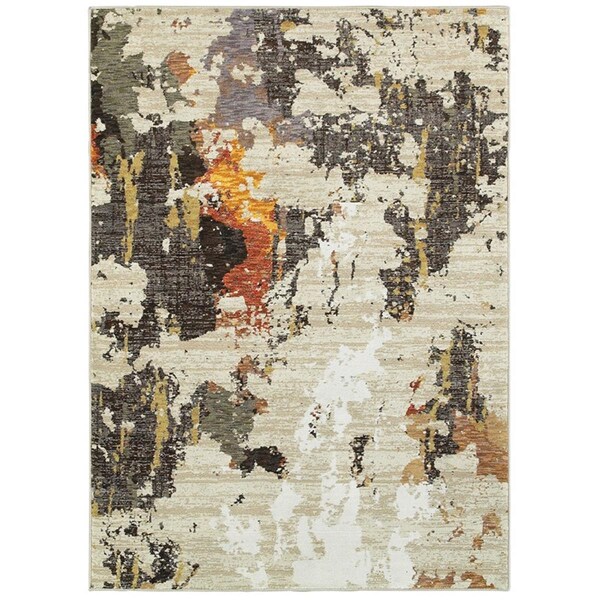 Oriental Weavers 1 Ft. 10 In. X 3 Ft. 2 In. Evolution Contemporary Area Rug, Beige - E7770J058100ST