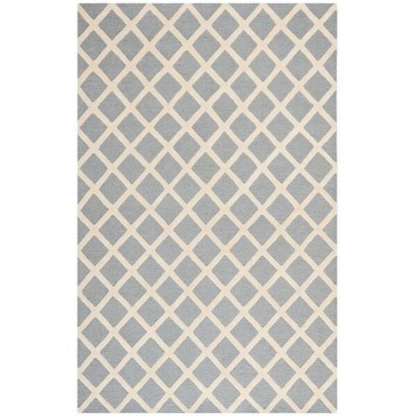 Safavieh 6 x 6 ft. Cambridge Hand Tufted Square Area RugSilver & Ivory - CAM135D-6SQ