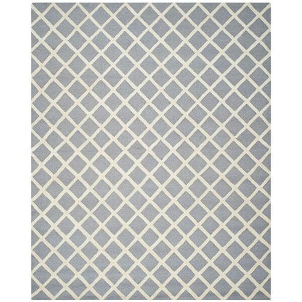Safavieh 6 x 6 ft. Cambridge Hand Tufted Square Area RugSilver & Ivory - CAM135D-6SQ