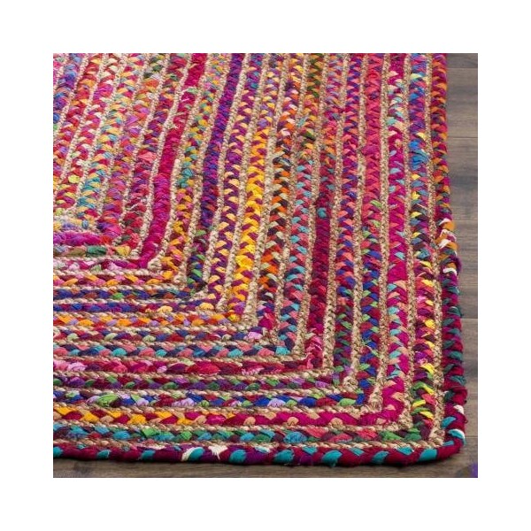 Safavieh Cape Cod Hand Woven Round Area Rug, Red and Multi Color - 6 x 6 ft. - CAP202A-6R