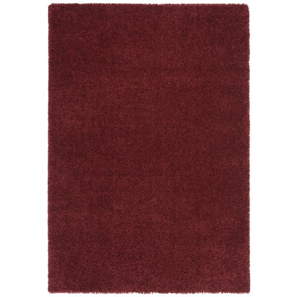 Safavieh 2 ft. 3 in. x 4 ft. August Shag 900 Power Loomed Accent Area Rug, Burgundy - AUG900S-24
