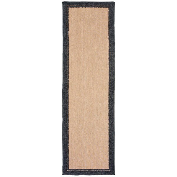 Oriental Weavers Cayman 5594K 2x8 Runner - Sand/ Charcoal-Polypropylene - C5594K068230ST