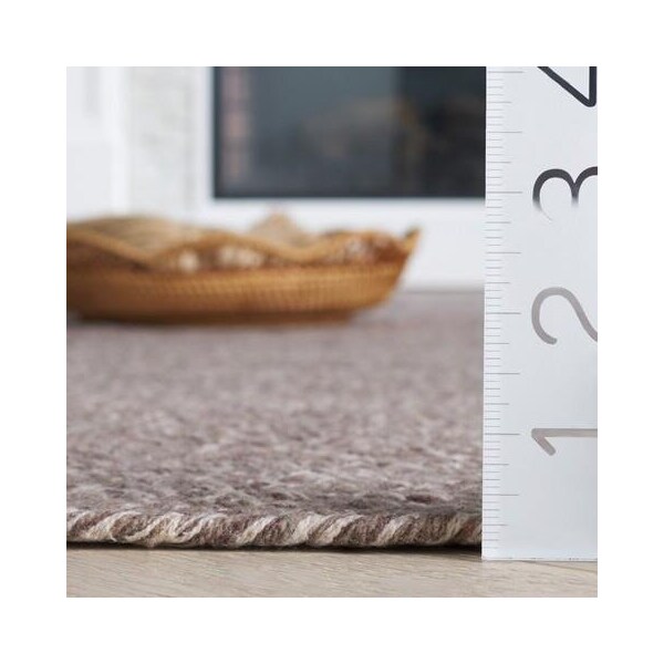Safavieh 3 x 3 ft. Round Braided Hand Woven Rug, Ivory and Beige - BRD256B-3R