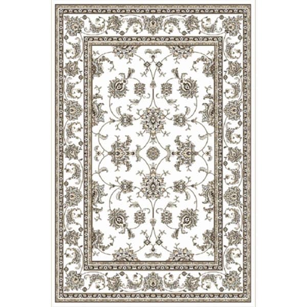 Auric 1780-0023-BONE Pisa Rectangular Bone Traditional Turkey Area Rug, 2 ft. 2 in. W x 7 ft. 7 in. H - AU2480033