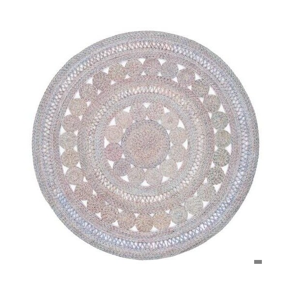 Safavieh 3 x 3 ft. Cape Cod Round Area Rug, Pink & Blue - CAP222R-3R