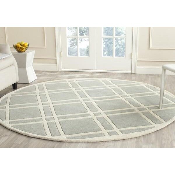 Safavieh 2 Ft. x 3 Ft. Rectangle- Contemporary Chatham Grey And Ivory Hand Tufted Rug - CHT740E-2