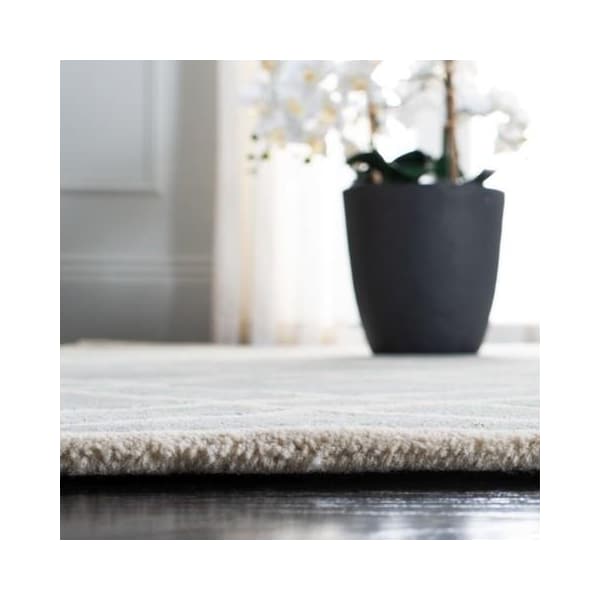 Safavieh 2 Ft. x 3 Ft. Rectangle- Contemporary Chatham Grey And Ivory Hand Tufted Rug - CHT740E-2