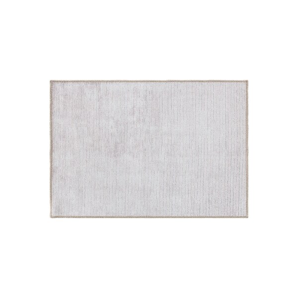 World Rug Gallery Contemporary Distressed Stripe Machine Washable Ivory Area Rug 2'1''x3' - 5078IVORY2X3