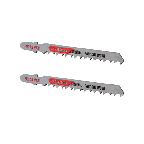Craftsman T-Shank Fast Cut Jig Saw Blades, 3-, PK2 - CMAJ146WF2