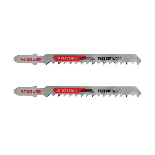 Craftsman T-Shank Fast Cut Jig Saw Blades, 3-, PK2 - CMAJ146WF2