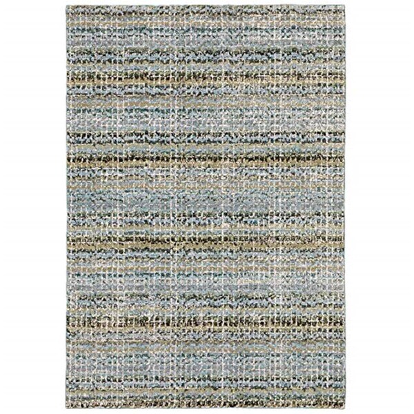 Oriental Weavers 2 ft. 6 in. x 12 ft. Atlas 747B0 Runner Area RugBlue - A747B0076365ST