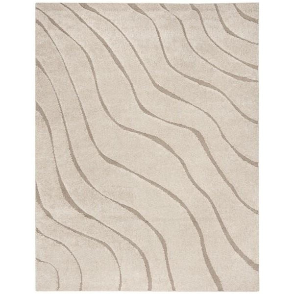 Safavieh Shag Medium Rectangle Area RugCream & Beige 6 x 9 ft. - SG472-1113-6