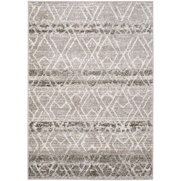 Safavieh Adirondack Power Loomed Runner Rug, Silver and Ivory - 2 ft.-6 in. x 12 ft. - ADR124B-212