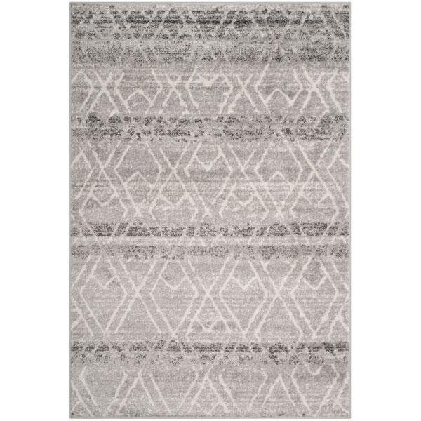Safavieh Adirondack Power Loomed Runner Rug, Silver and Ivory - 2 ft.-6 in. x 12 ft. - ADR124B-212
